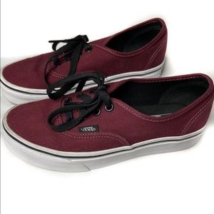Maroon Vans
